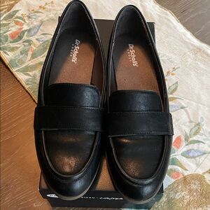 Dr. Scholl's Black Leather Loafers Size 9